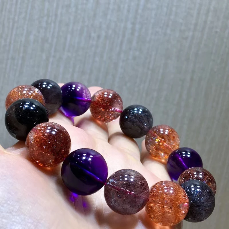 Сертификат натуральный Super Seven 7 Lepidocrocite кварцевый рутилированный Кристальный