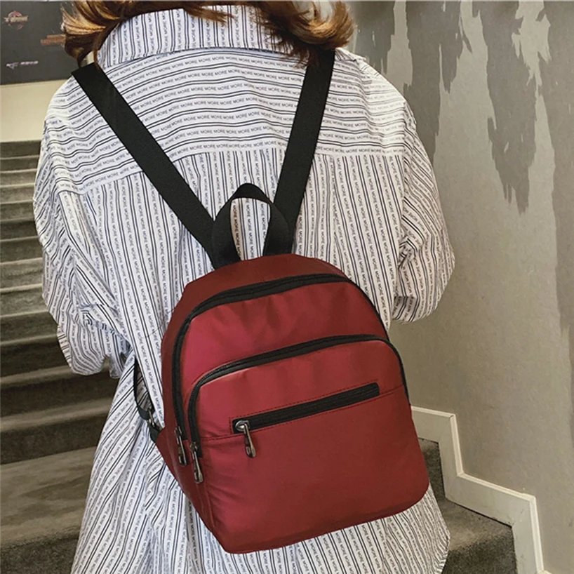 Aelicy Unisex Casual Travle Backpack Men Small Quality Nylon Waterproof Students Satchel Women Wild Solid Mini Shoulder Bag New | Багаж и