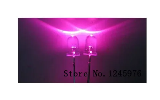 

5mm pink LED transparent round head Light Beads