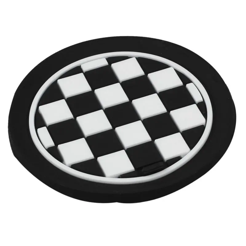 Mini Auto Car Water Cup Bottle Holder Anti-slip Pad Mat 65mm Black and White | Автомобили и мотоциклы