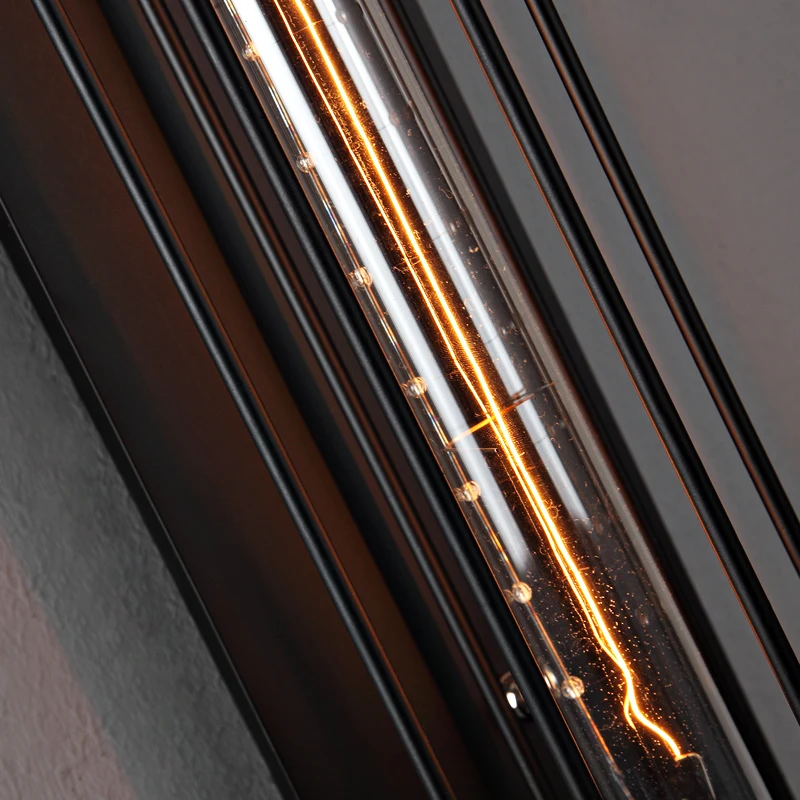 Винтажная настенная лампа железный черный настенный светильник промышленный