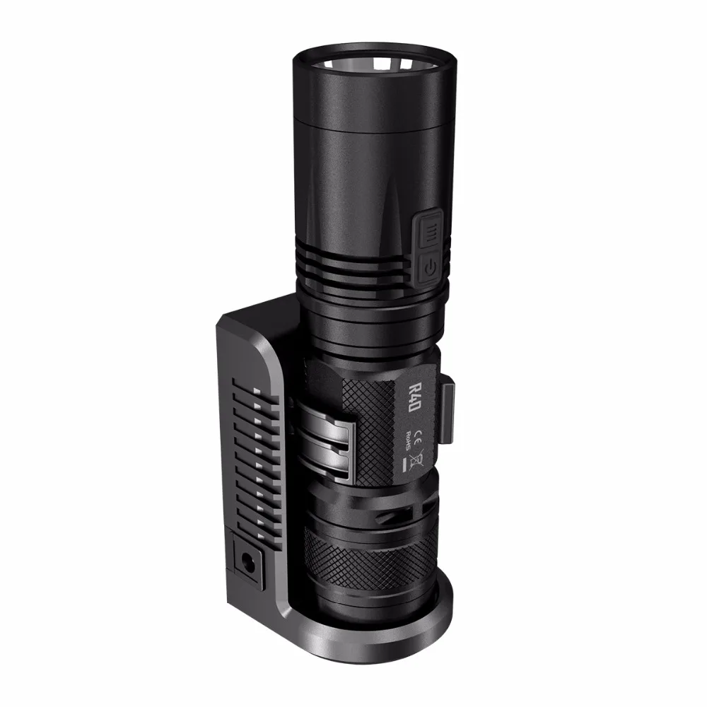 2019 NITECORE R40 прожектор оптовая продажа фонарик + 26650 перезаряжаемый аккумулятор