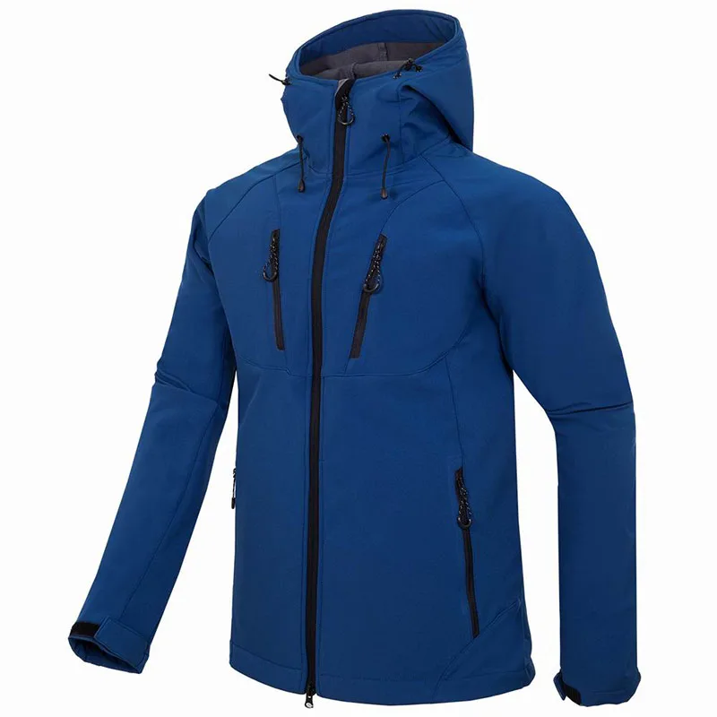 

2021 Outdoor Waterproof Windproof Jacket Men's Outdoor Winter Fleece Soft Shell Jacket Mountain Trekking Cycling Jacket