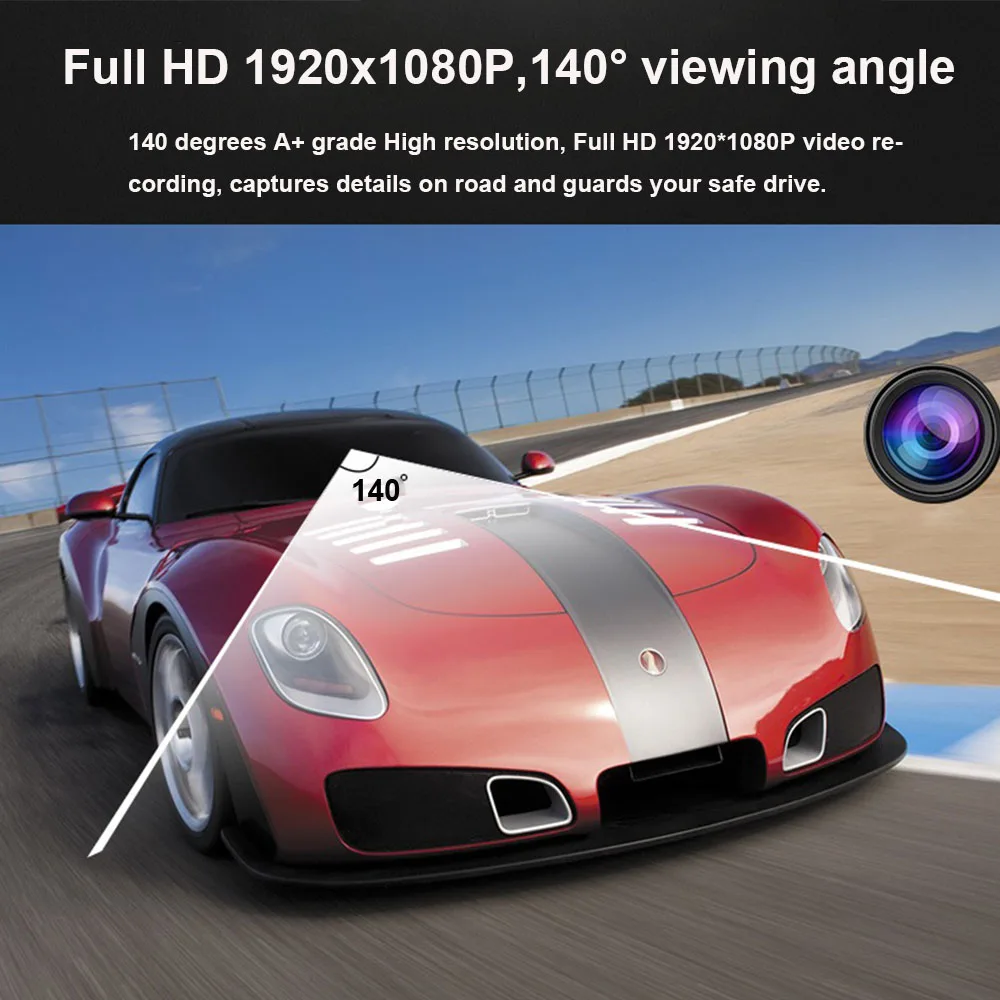 2019 новый оригинальный Мини Автомобильный видеорегистратор Full HD 1080P G датчик