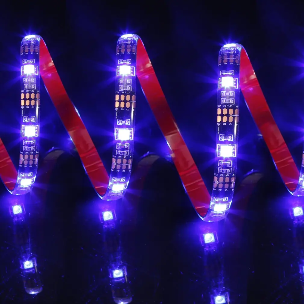 ICOCO 300 светодиодный 5 м гибкие SMD 5050 RGB Водонепроницаемый светильник полосы с
