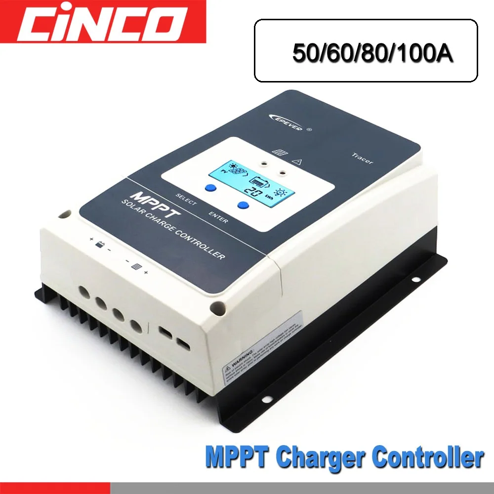 Контроллер солнечной зарядки 100A 80A 60A 50A 40A 30A 20A EPSOLAR MPPT MT50 WIFI bluetooth