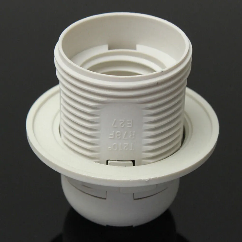 

5PCS E27 White Black 4A 250V Card-type Lamp Holder CE Certification E27 Socket
