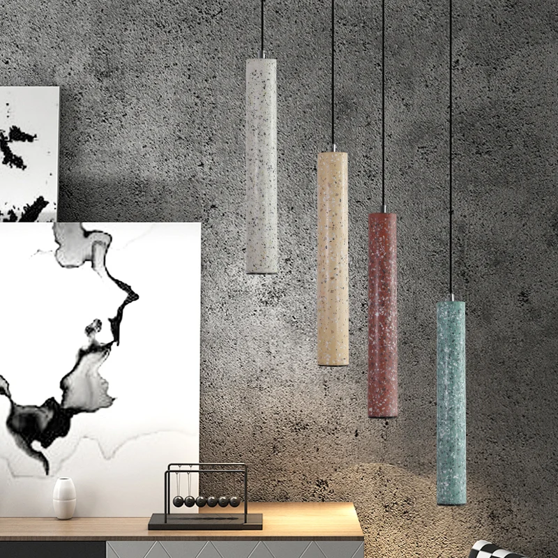 

Nordic creative cement industrial style bar restaurant lights modern simple cafe front desk lighting decoration