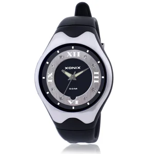 Часы наручные кварцевые для девочек, Брендовые спортивные аналоговые водонепроницаемые наручные для плавания, для мужчин и женщин, 50 м