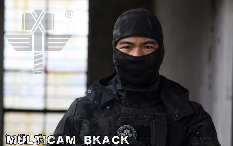 Multicam Black LM Мультикам CP камуфляжная маска на все лицо Wargame Велоспорт охота армейский велосипед военный шлем лайнер тактический страйкбол Кепка дышащая - Цвет: Multicam Black LM