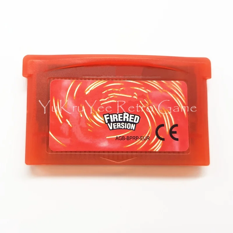 Fire Red GRE Изумрудный огонь красный лист зеленый Рубин Сапфир видеоигры карты памяти картридж для 32 бит консоли аксессуары ЕС Версия - Цвет: Fire Red GRE