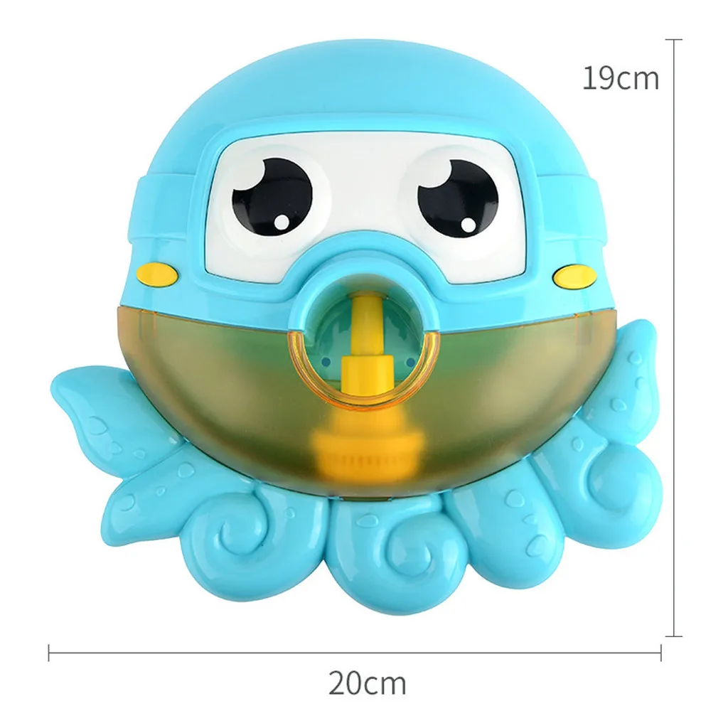 

HIINST Baby Bath Bubble Toys Music Bubble Machine Cute Animal Big Octopus Automatic Bubble Maker Blower Bath Toys For Children