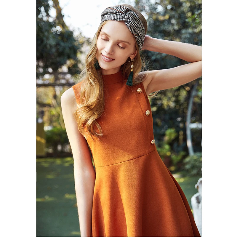 ARTKA/акция ограниченное по времени предложение женские платья с шипами винтажный