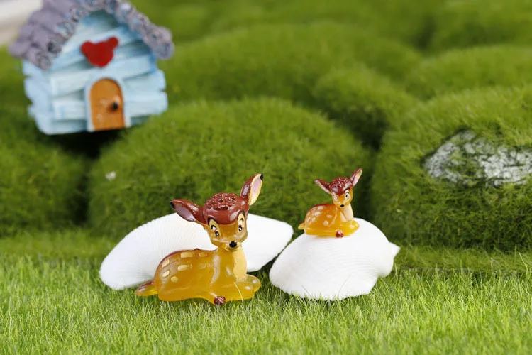 Miniatura Manualidades Мини Мир декоративное озеленение микро искусственный олень мать и