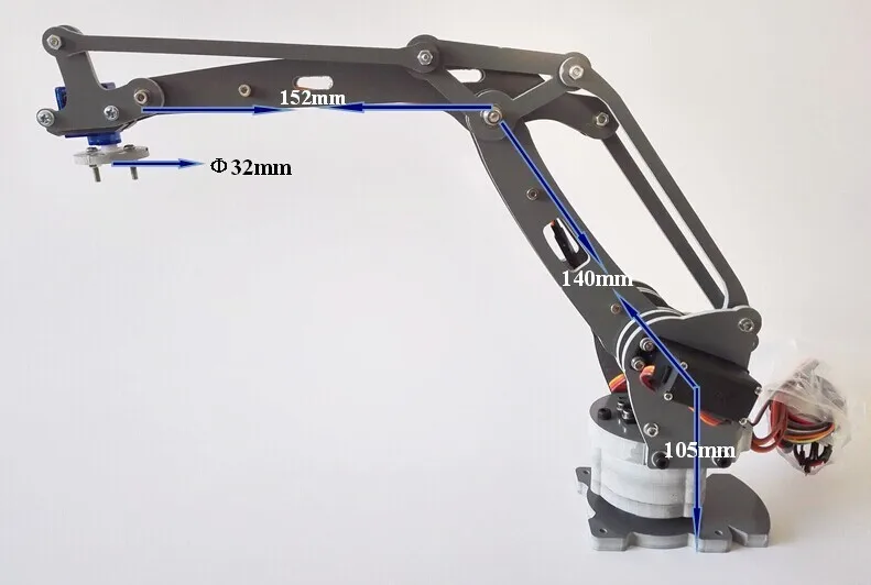 

Новейшая 4-осевая Роботизированная рукоятка 4 Dof Роботизированный механический манипулятор Stacker Servo IRB460 промышленный манипулятор модель RC игрушка