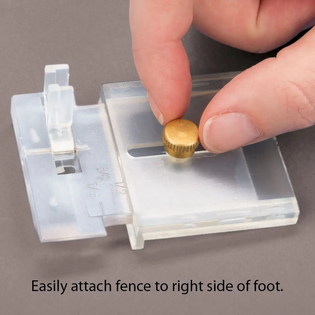 Stitch-n-Ditch Binder Foot accommodates a variety of fabric and quilt thicknesses # SD034 |