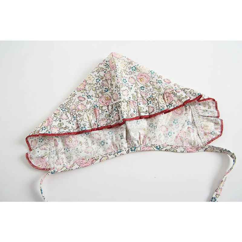 Комплект комбинезонов для новорожденных девочек; Милая одежда с цветочным принтом; комбинезон с оборками; комбинезон; одежда для малышей
