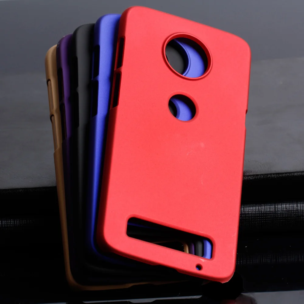 Матовый пластиковый чехол для Moto Z3 Play Motorola задняя крышка телефона|Бамперы| |