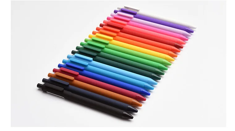 

Youpin 20pcs/set KACOGREEN Colorful Gel Pen Plastic Write Length 400m 0.5MM Color Ink Signing Pen/10pcs 0.5MM KACO Refill