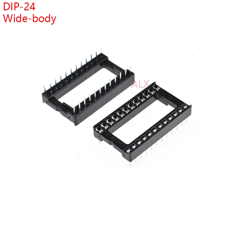 10 шт. разъем DIP 24 для микросхем контакта dip p 2 54 мм|connector 2.54mm|connector pinconnector socket |