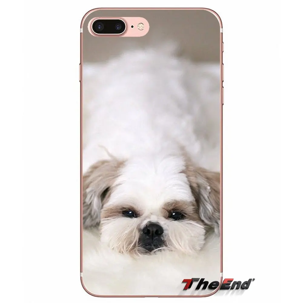 Тцу Shitzu собака с принтом на тему собак мягкий чехол для iPhone X 4 4S 5 5S 5C SE 6 6S 7 8 плюс samsung Galaxy J1 J3 J5 J7 A3 A5 - Цвет: images 3
