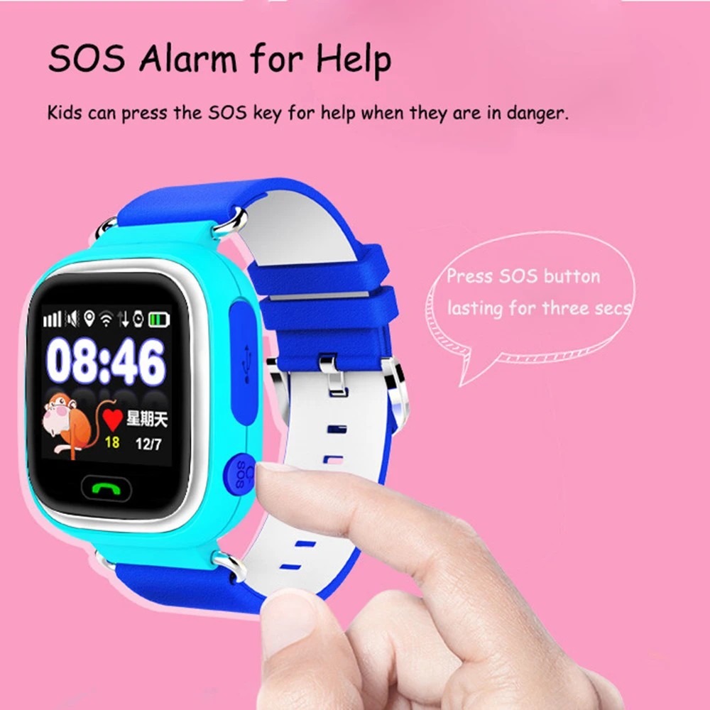 Умные часы для детей gps умные wifi Bluetooth анти потеря SOS поиск местоположения sim карта