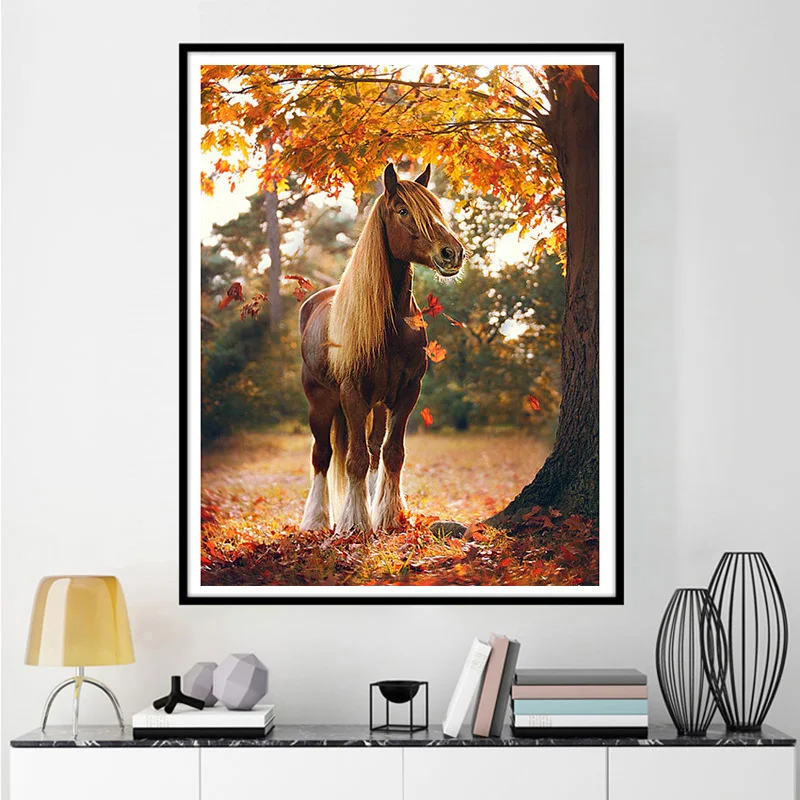 DANQINGSONG Full Drill Rhinestones Painting Diy Diamond Embroidery Horse Animal Children Crafts Home Decorative Wall Stickers | Дом и сад