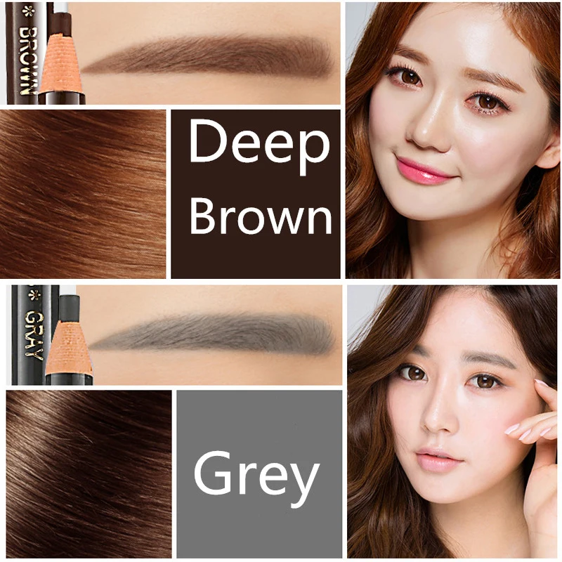 Waterproof Eyebrow Pencil for Long Lasting Natural Smooth Makeup Tools Women Free shipping 10pcs | Красота и здоровье