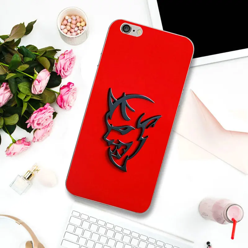 Picture 1 Dodge Challenger STR Ram Demon логотип мягкий силиконовый чехол для телефона для iPhone 6 6s 6plus 7 7Plus 8 8Plus 5 5C 5S SE X XR XS Max 4 4S - Цвет: Picture 1