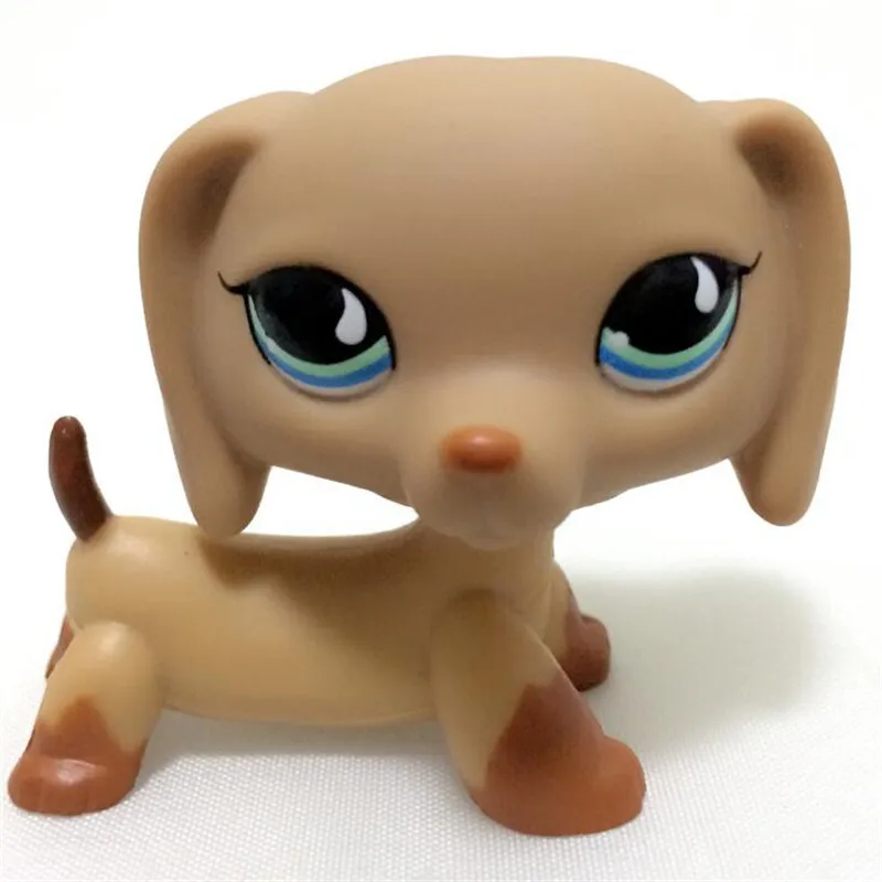 34 Pet Shop Lps игрушки собачья коллекция стоящая короткая шерсть кошка кокер спаниель колли такса Great Dane белый розовый Littlest животное - Цвет: 34