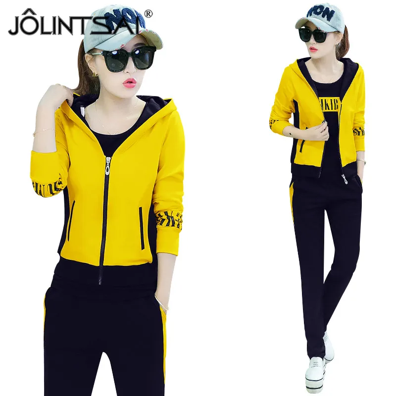 2017 Новинка весны модные 3 предмета Набор трек Костюмы без рукавов топы с