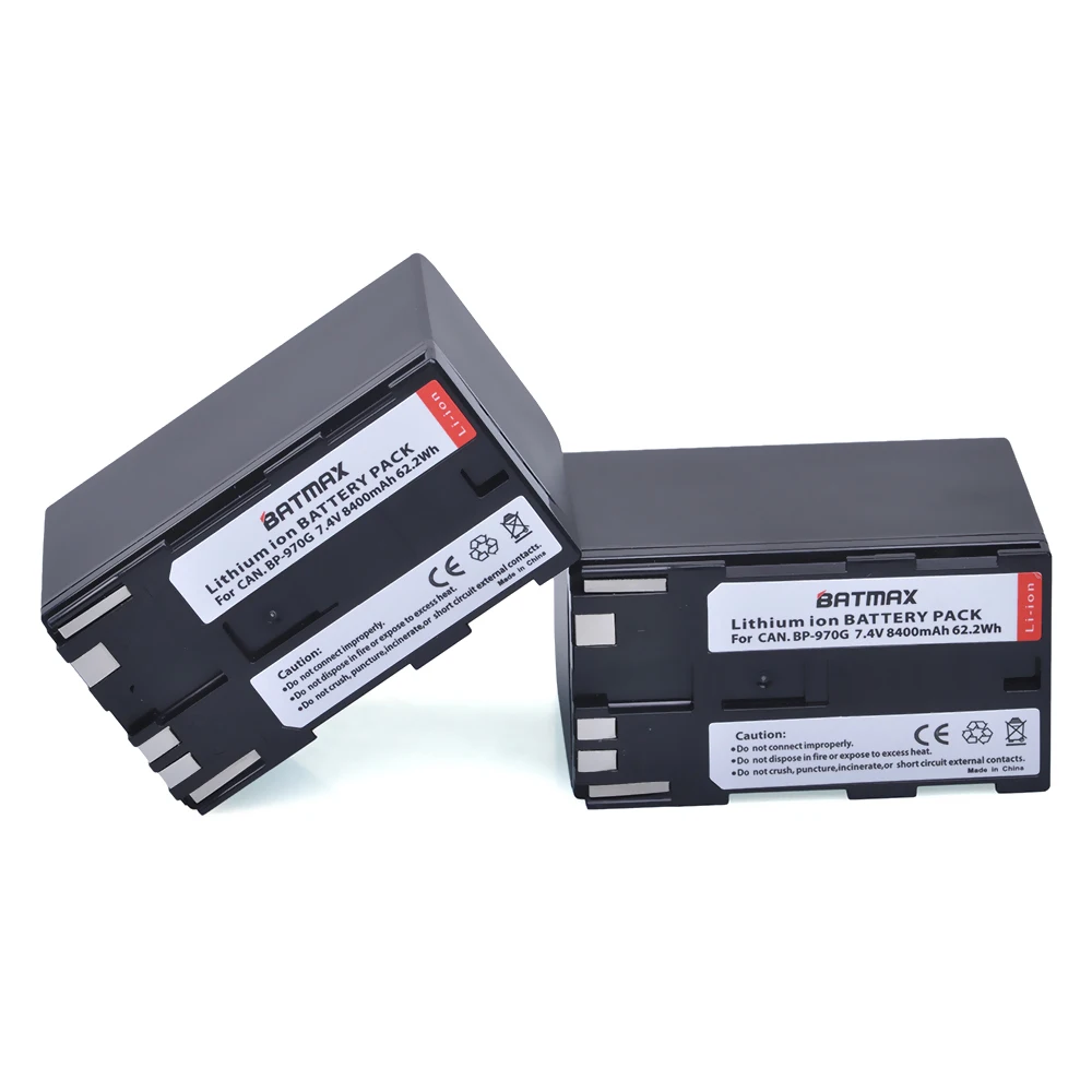 2 шт. 8400 мА · ч Φ BP970G BP 970G батареи для Canon EOS C100 Mark II C300 PL GL2 XF100|battery for canon|canon c100 batterycanon