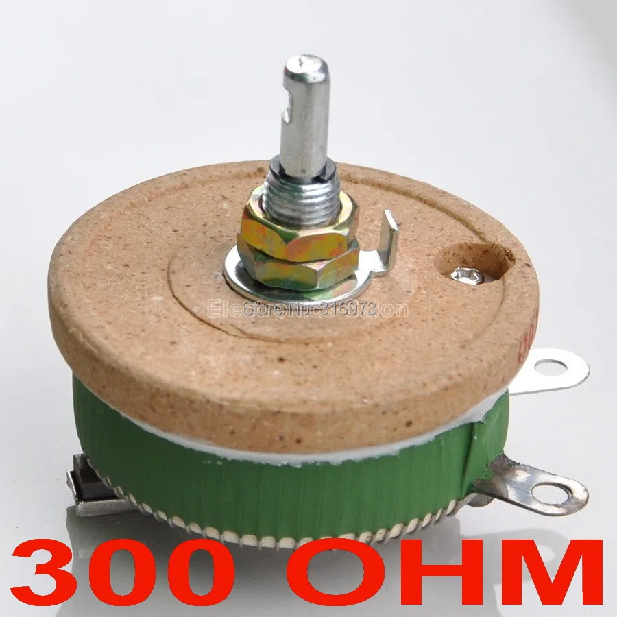 

50W 300 OHM High Power Wirewound Potentiometer, Rheostat, Variable Resistor, 50 Watts.