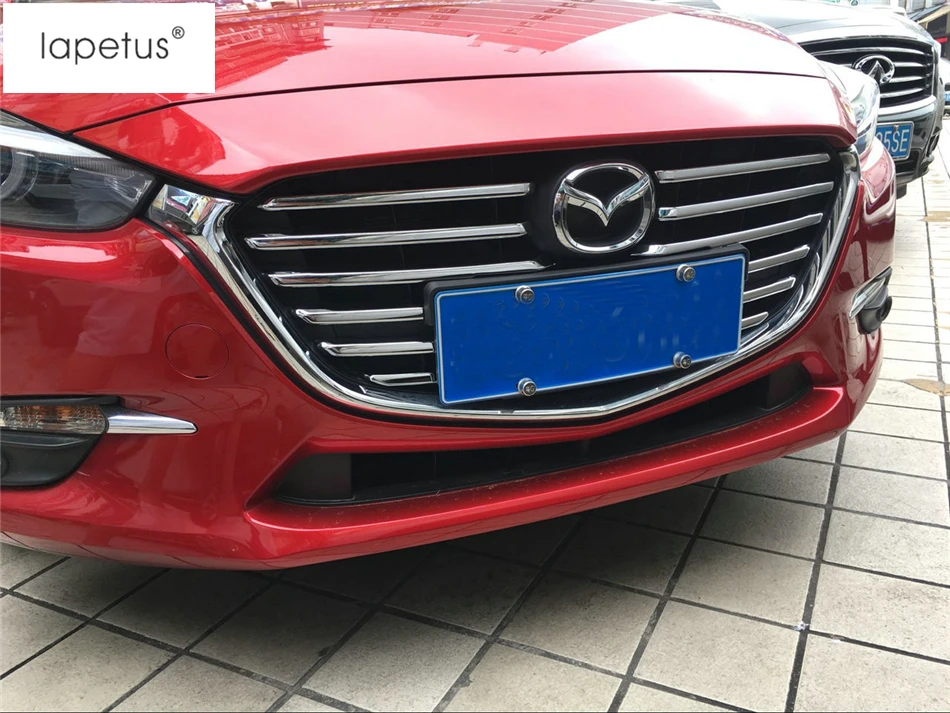 Аксессуары для Mazda 3 AXELA седан хэтчбек 2017 2018 передняя решетка гриля Декоративная