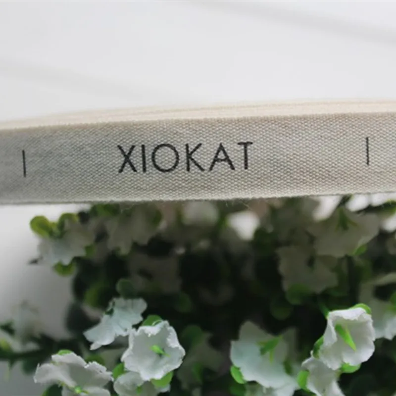 Ярлыки для мягкой стирки с рисунком под заказ бежевая нижняя сторона 1000 шт.