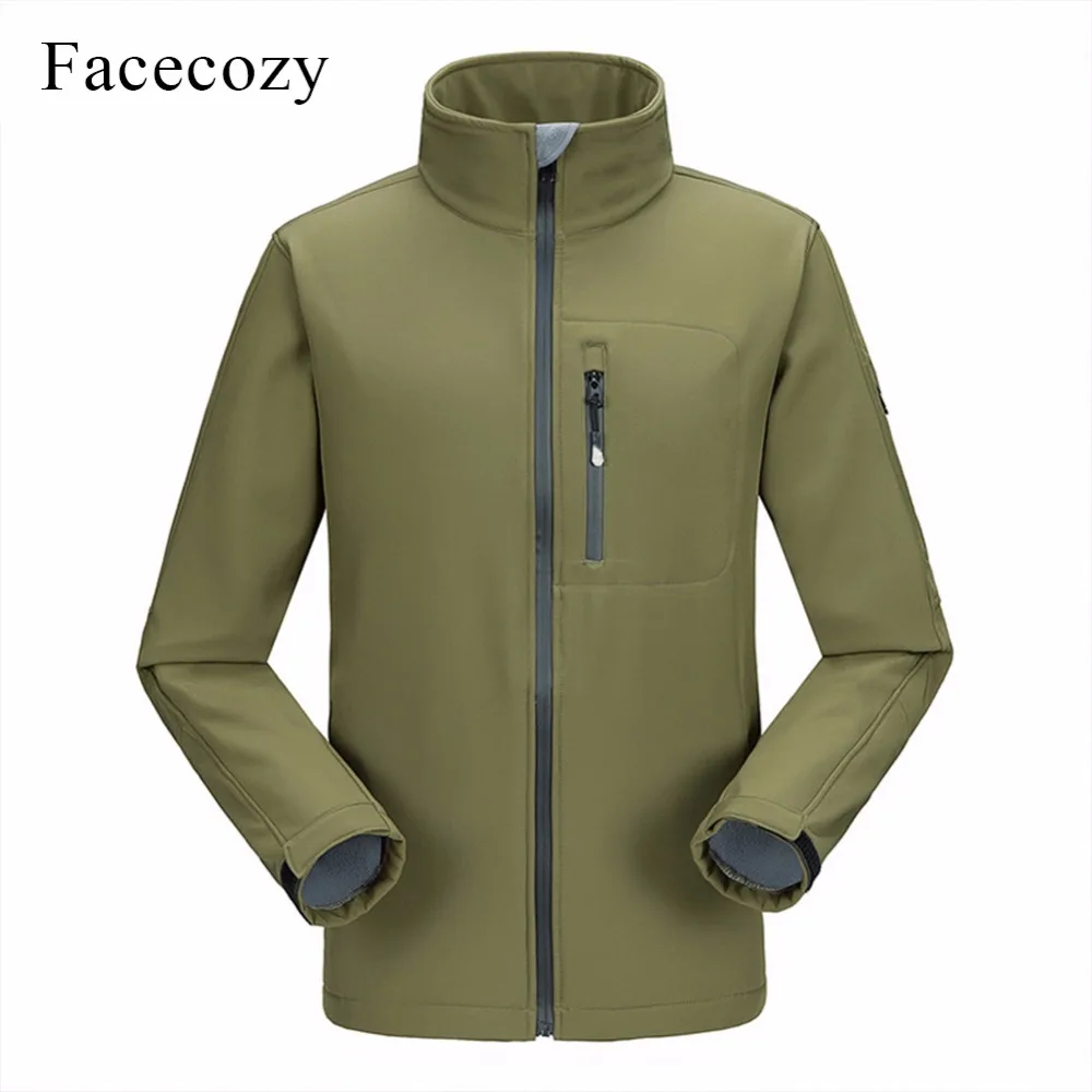 Facecozy Мужская Зимняя Толстая ветровка походные куртки уличное теплое пальто 2018