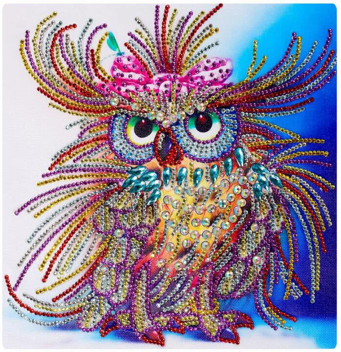 

30x30CM Special Shape 5D DIY Diamond Painting Owl Diamond Embroidery Animals Cross Stitch Rhinestones Mosaic Beadwork Home Decor