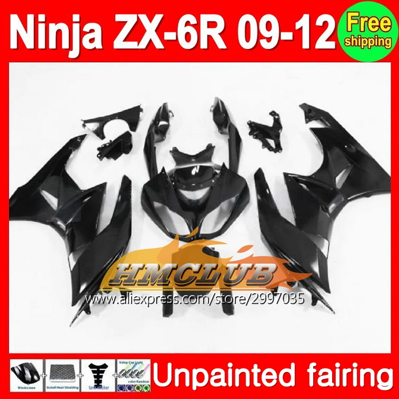 Неокрашенный полный комплект обтекателей для KAWASAKI NINJA ZX 6R 09 12 ZX6R 6 R 10 11 2009 2010 2011 2012