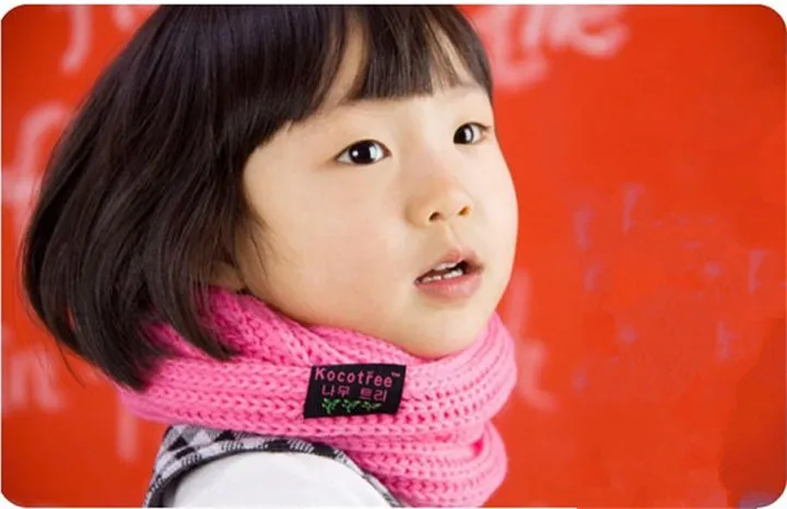 10 шт./лот детские вязаные шарфы с круглым кольцом новый стиль дизайнерский