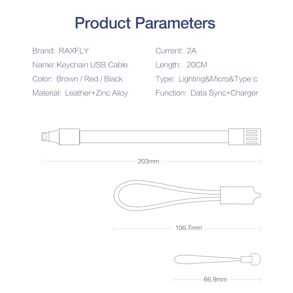 AIFFECT USB кабель type C портативный для мобильного шнур телефона брелок с микро usb samsung