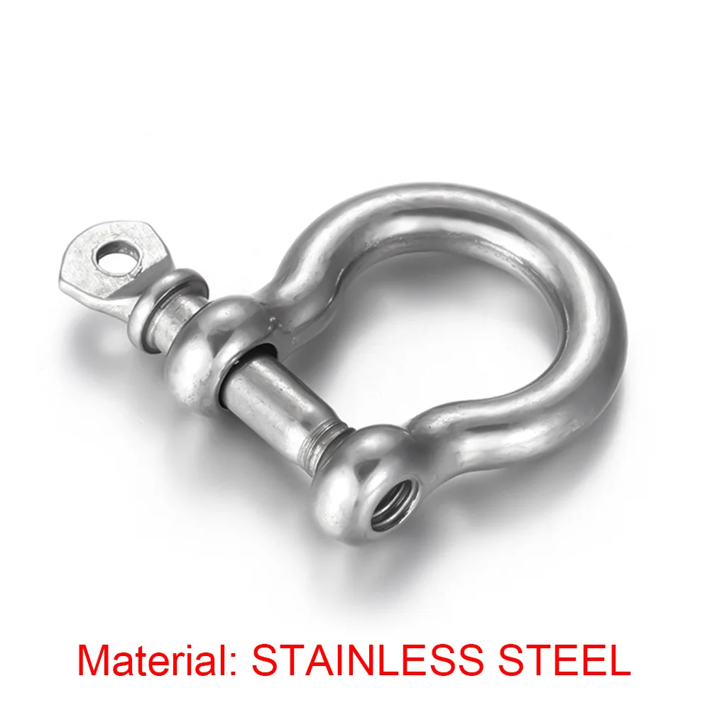 Stainless Steel 2 шт. нержавеющая сталь/латунь Подкова Переключить Застежка DIY кожаный браслет соединитель крючки для изготовления ювелирных изделий - Цвет: Stainless Steel