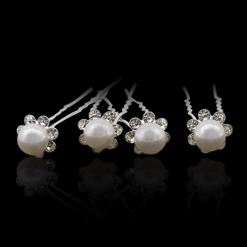 

20Pcs Hot Hair Styling Tools Wedding Hair Pins Crystal Pearl Flower Bridal Hairpins Bridesmaid Hair Clips Accessories For Women