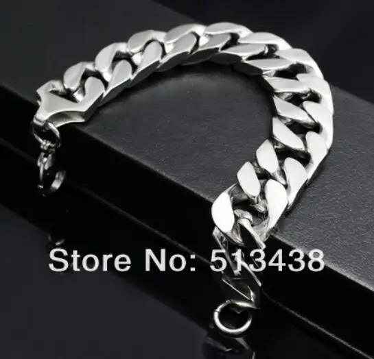 Мужская цепочка из нержавеющей стали 16 мм панцирного плетения 100%|bangle cuff bracelet|bracelet