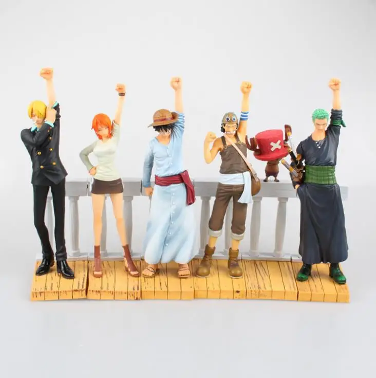 6 шт./Набор Аниме one piece Luffy Nami Roronoa Зоро пустынные воспоминания хобби фигурка ПВХ