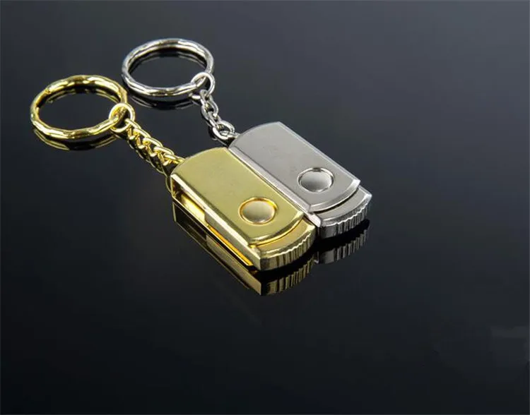 USB флеш накопитель в металлическом корпусе золотистый/серебристый 128 Мб 4 ГБ 8 16 32 64