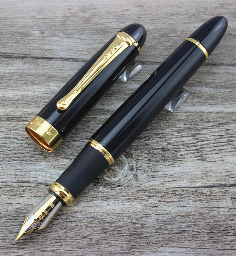 Jinhao X450 гладкий черный и золотой зажим 0 5 мм каллиграфическая ручка высокого