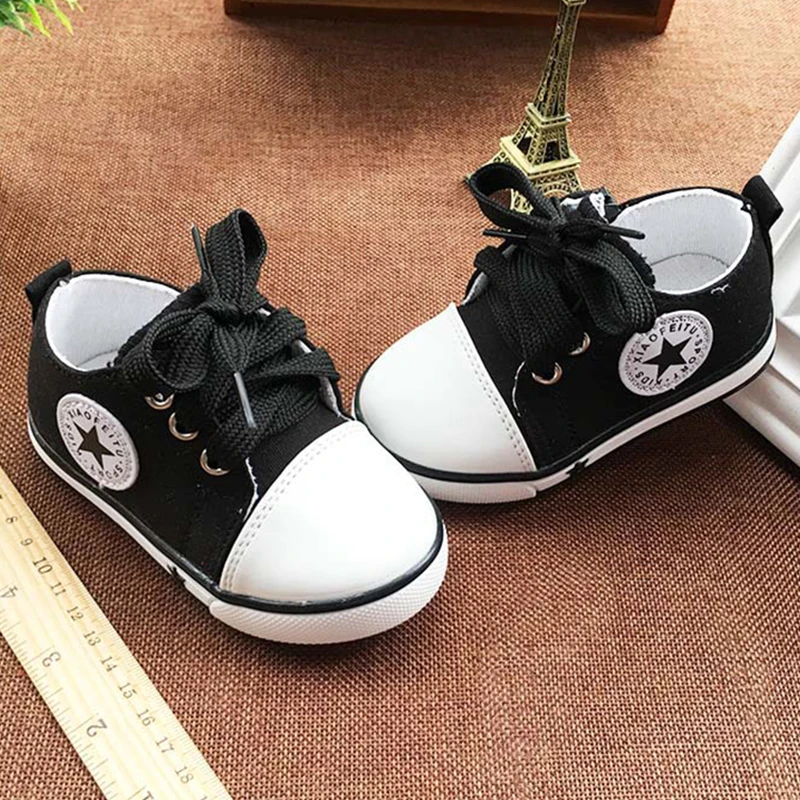 2019 Baby Shoes Canvas Kids Non-slip 0-3 Years Old Boys 3 Color Comfortable Girls Sneakers Toddler | Детская одежда и обувь