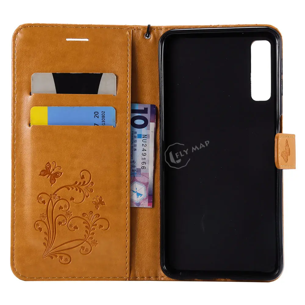 Флип кейс для Samsung Galaxy A7 2018 A750 A750F кожаный чехол телефона SM A750F/DS A750FN силиконовые