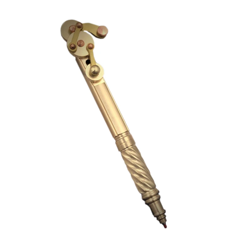 New Metal Brass  Pen Birthday Gift Toy Art Correction Brass Gel Pen