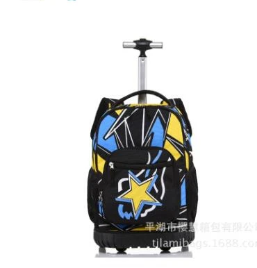 School Rolling  bags for teenagers kids 18 inch Wheeled backpack  School trolley bag for girls Travel Trolley backpack On wheels